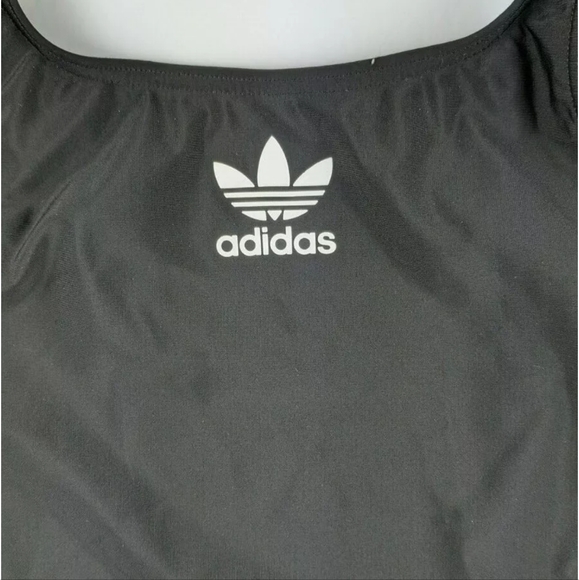Adidas Originals Trefoil One-Piece Swimsuit, Black, Women's Small - Picture 2 of 3